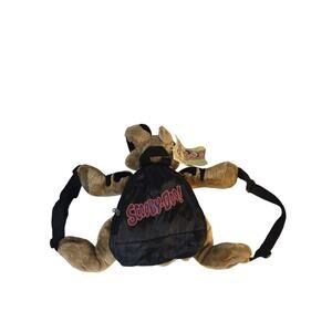 SCOOBY DOO Vintage Plush Mini Backpack Stuffed Dog Cartoon Network RARE